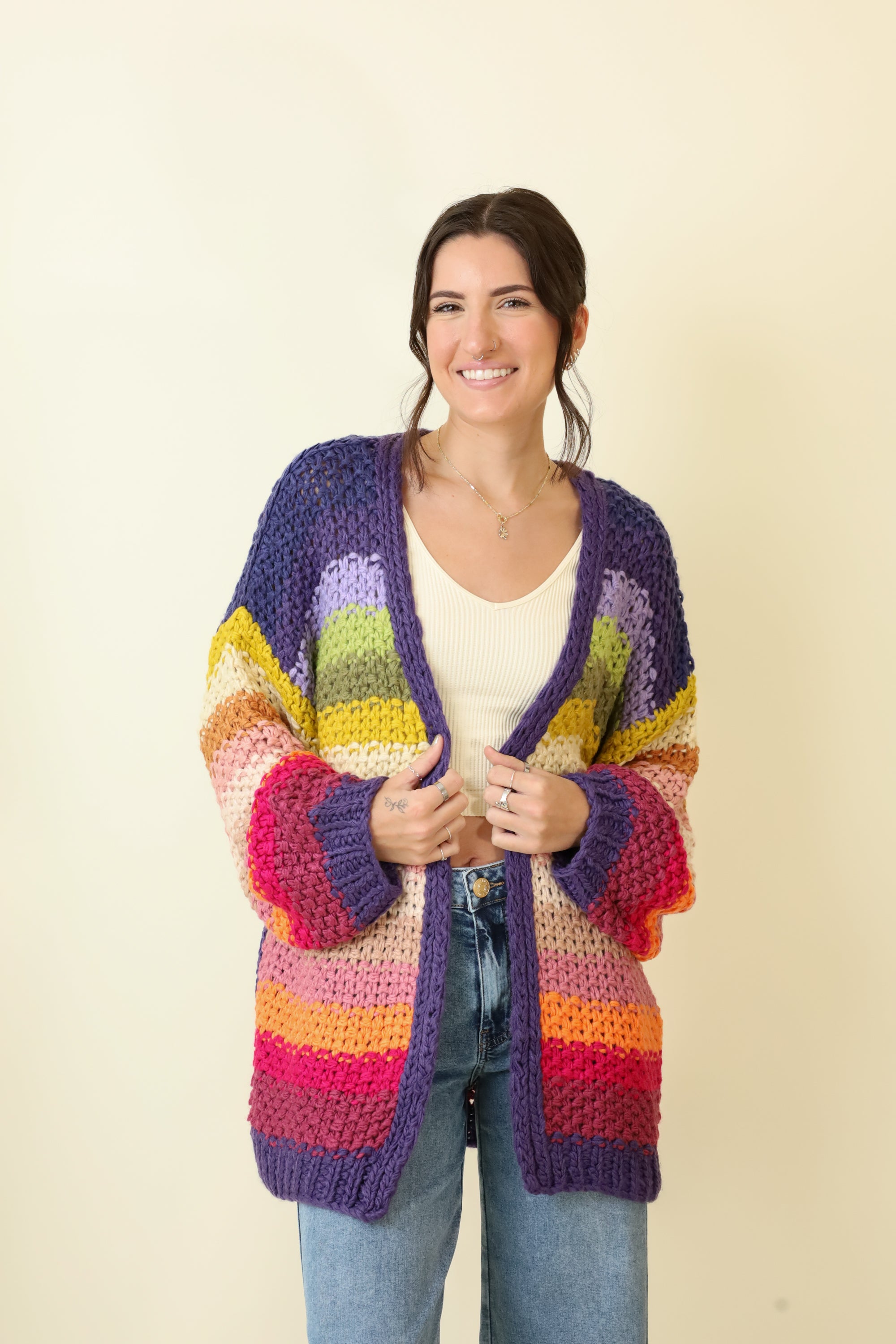 Prism Dreams Cardigan-Sweaters-Vixen Collection, Day Spa and Women's Boutique Located in Seattle, Washington