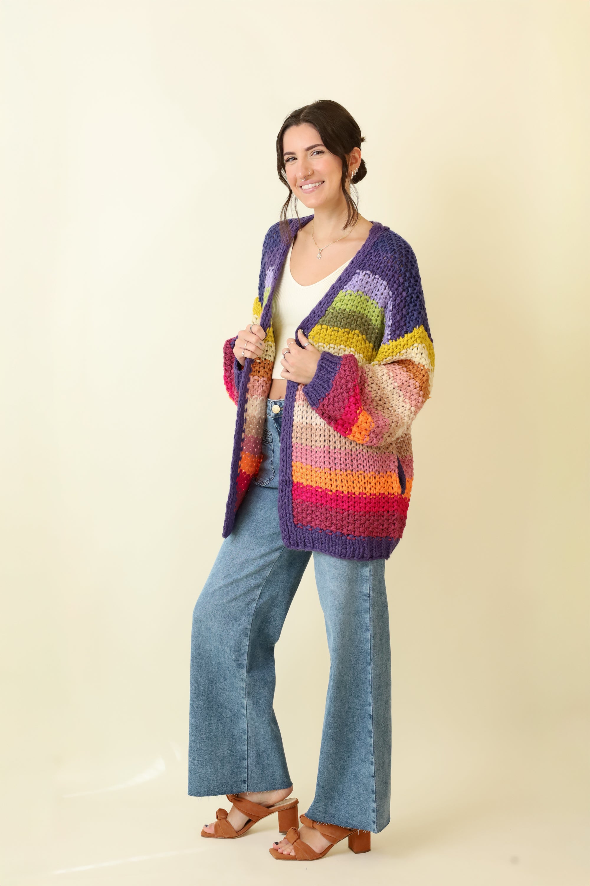 Prism Dreams Cardigan-Sweaters-Vixen Collection, Day Spa and Women's Boutique Located in Seattle, Washington