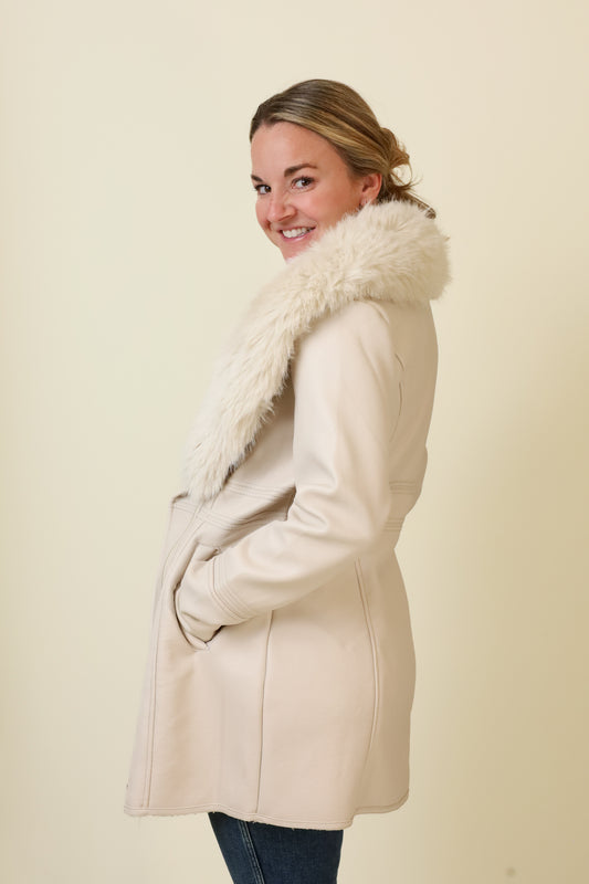 Feyra Faux Leather Coat-Outerwear-Vixen Collection, Day Spa and Women's Boutique Located in Seattle, Washington