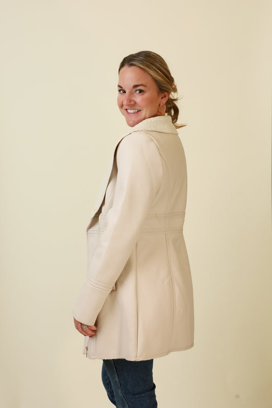 Feyra Faux Leather Coat-Outerwear-Vixen Collection, Day Spa and Women's Boutique Located in Seattle, Washington