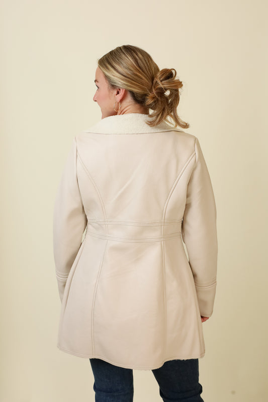 Feyra Faux Leather Coat-Outerwear-Vixen Collection, Day Spa and Women's Boutique Located in Seattle, Washington