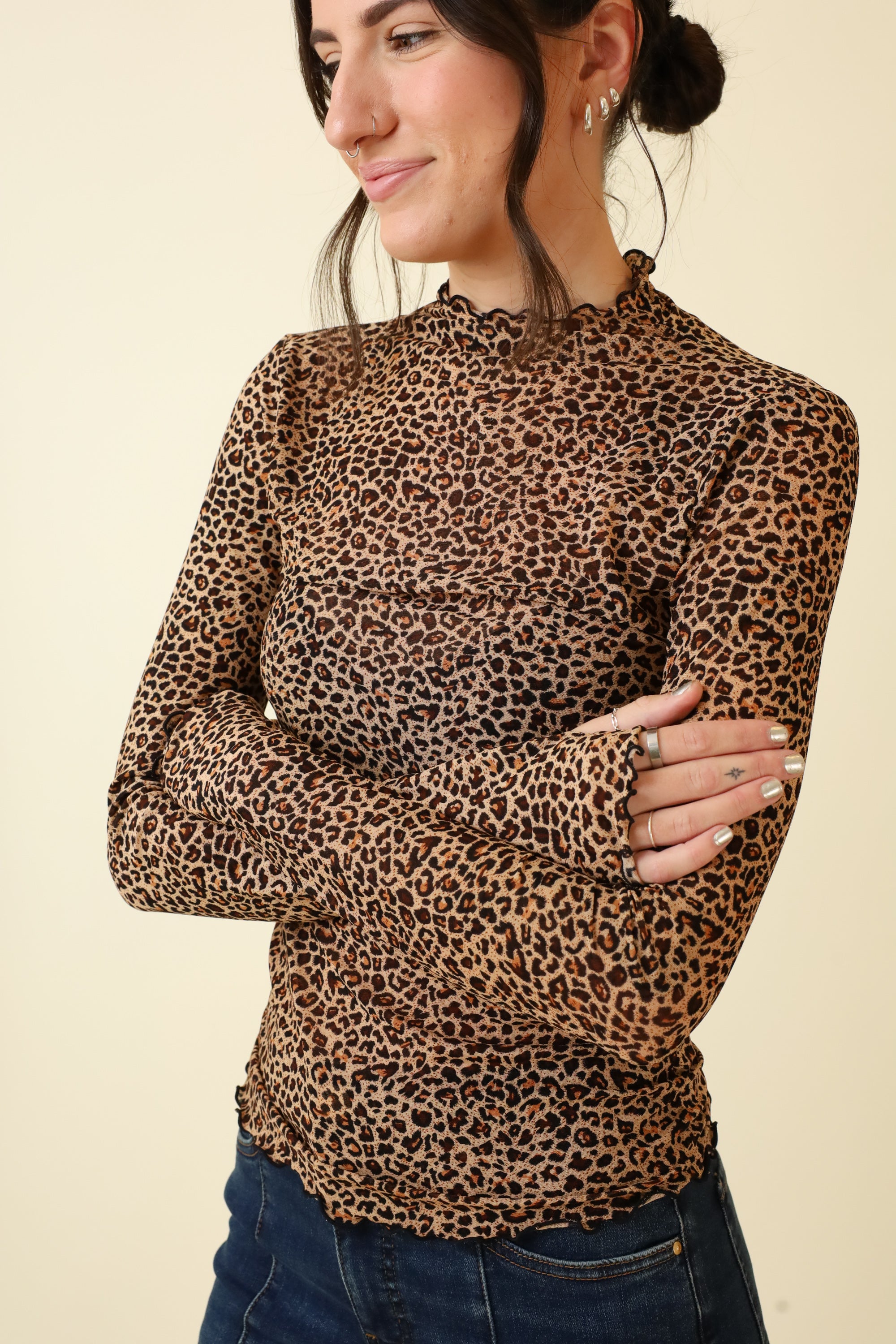 Shadowcat Mesh Top-Long Sleeves-Vixen Collection, Day Spa and Women's Boutique Located in Seattle, Washington