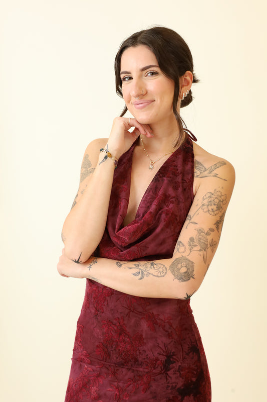 Cabernet Glow Dress-Dresses-Vixen Collection, Day Spa and Women's Boutique Located in Seattle, Washington