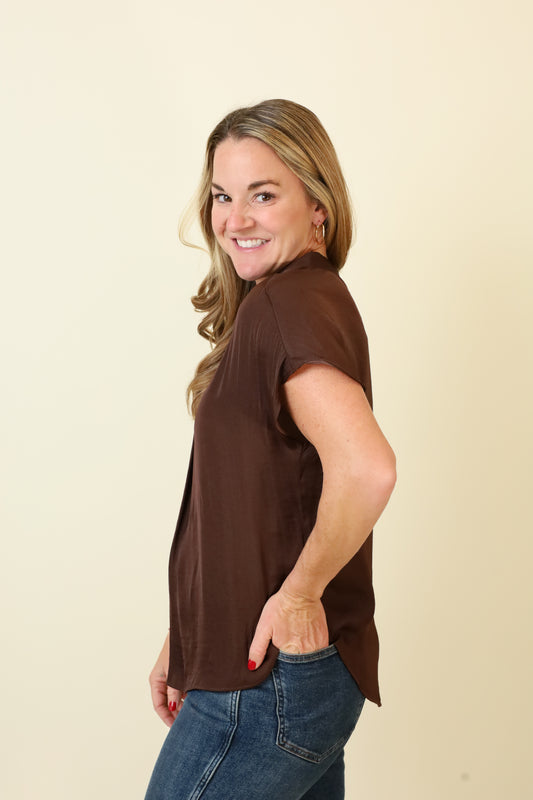 Mindy Top Naturals-Short Sleeves-Vixen Collection, Day Spa and Women's Boutique Located in Seattle, Washington