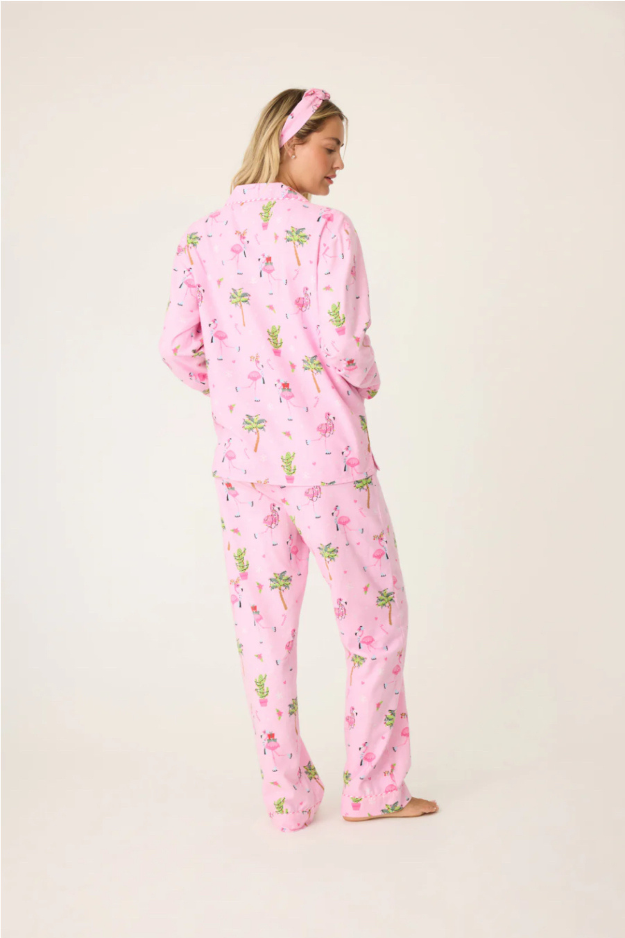 Flamingo Flannel PJ Set-Loungewear Set-Vixen Collection, Day Spa and Women's Boutique Located in Seattle, Washington