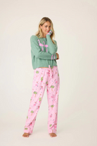 Flamingo Flannel Pant-Loungewear Bottoms-Vixen Collection, Day Spa and Women's Boutique Located in Seattle, Washington