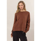 Warm Stride Ribbed Pullover-Sweaters-Vixen Collection, Day Spa and Women's Boutique Located in Seattle, Washington