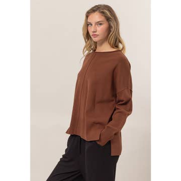 Warm Stride Ribbed Pullover-Sweaters-Vixen Collection, Day Spa and Women's Boutique Located in Seattle, Washington