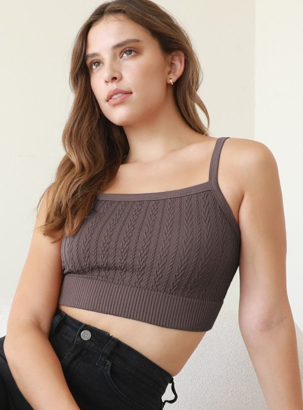 Cozy Cable Knit Bralette-Bras-Vixen Collection, Day Spa and Women's Boutique Located in Seattle, Washington