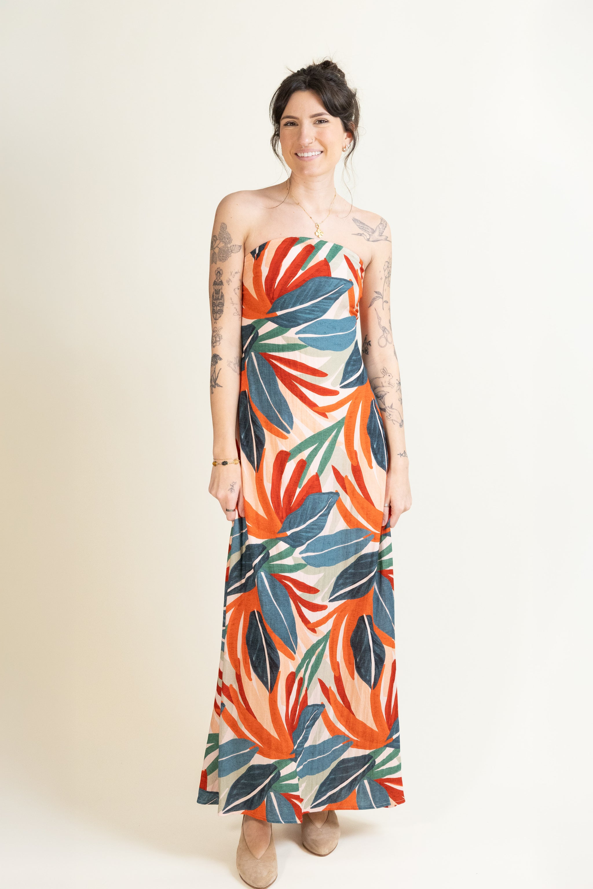 Island Afterglow Maxi Dress-Dresses-Vixen Collection, Day Spa and Women's Boutique Located in Seattle, Washington