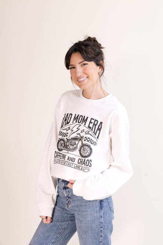 Rad Mom Era Graphic Sweatshirt-Sweatshirts-Vixen Collection, Day Spa and Women's Boutique Located in Seattle, Washington