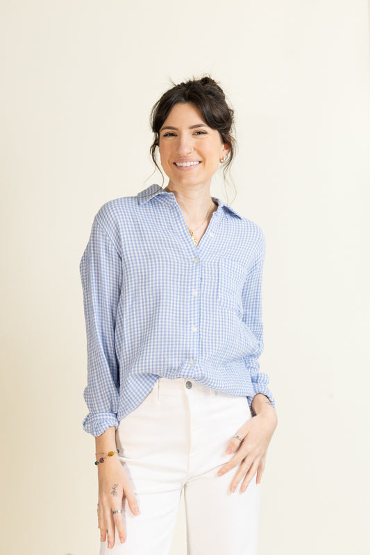 Classic Gingham Top-Tops-Vixen Collection, Day Spa and Women's Boutique Located in Seattle, Washington