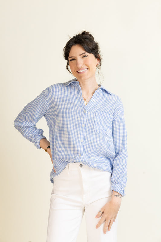 Classic Gingham Top-Tops-Vixen Collection, Day Spa and Women's Boutique Located in Seattle, Washington