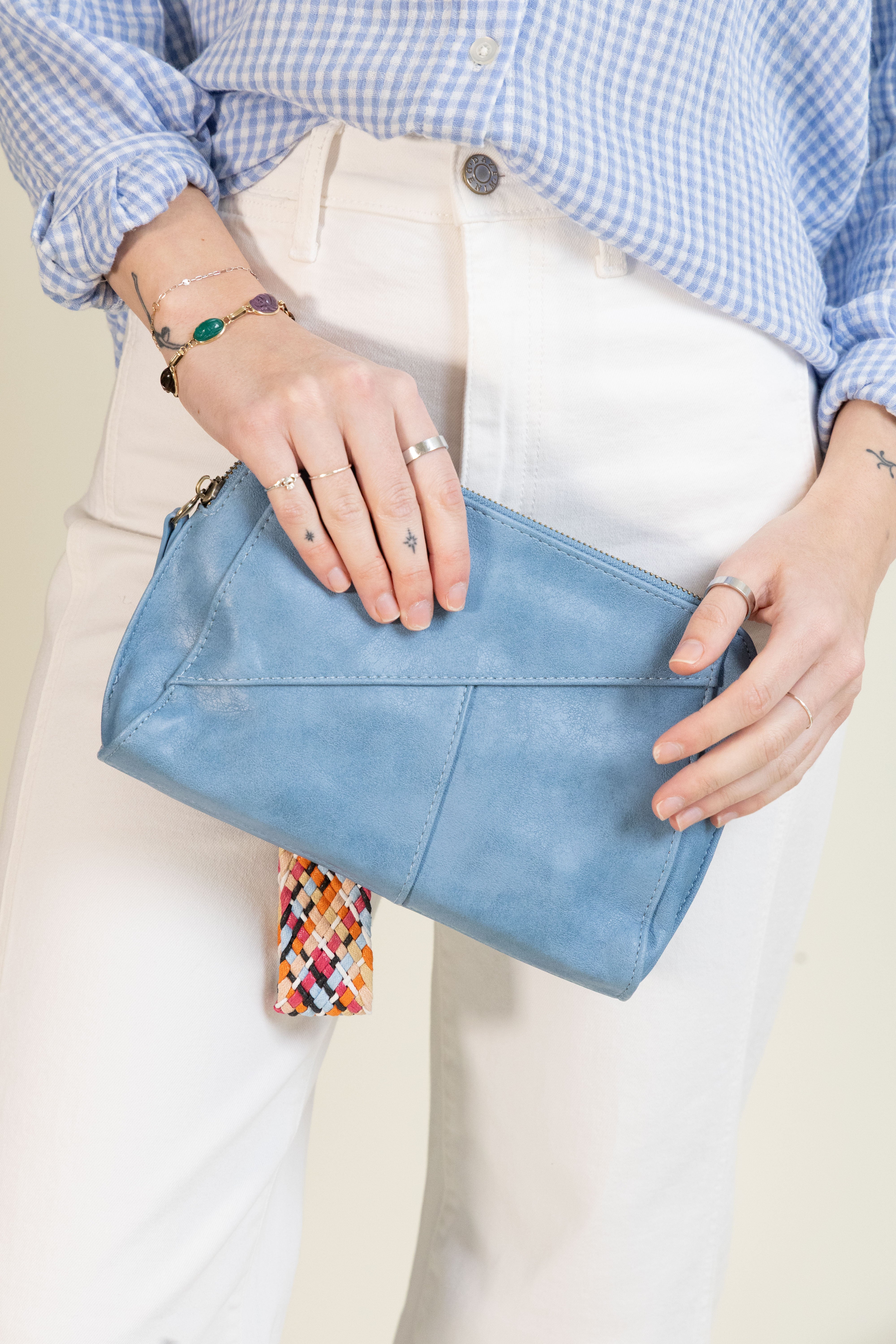 Vixen Faves Gigi Woven Strap Bag-Bags + Wallets-Vixen Collection, Day Spa and Women's Boutique Located in Seattle, Washington
