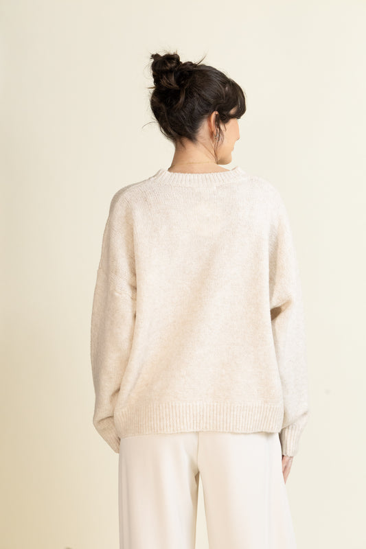 Seashells on the Shore Sweater-Sweaters-Vixen Collection, Day Spa and Women's Boutique Located in Seattle, Washington