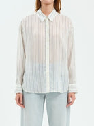 Lotus Button Up Shirt-Long Sleeves-Vixen Collection, Day Spa and Women's Boutique Located in Seattle, Washington