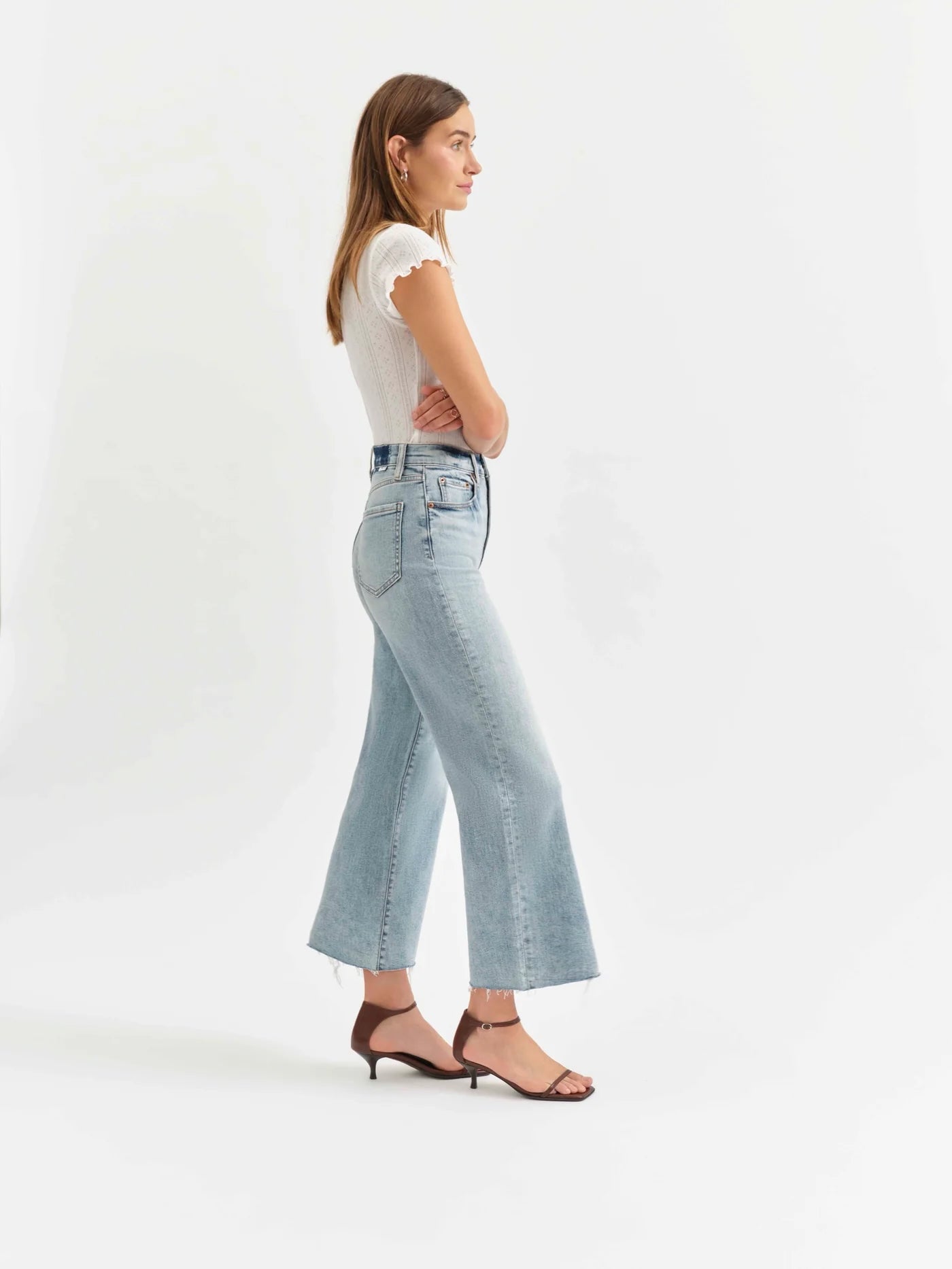 Daze Pleaser High Rise Wide Ankle Jeans-Denim-Vixen Collection, Day Spa and Women's Boutique Located in Seattle, Washington