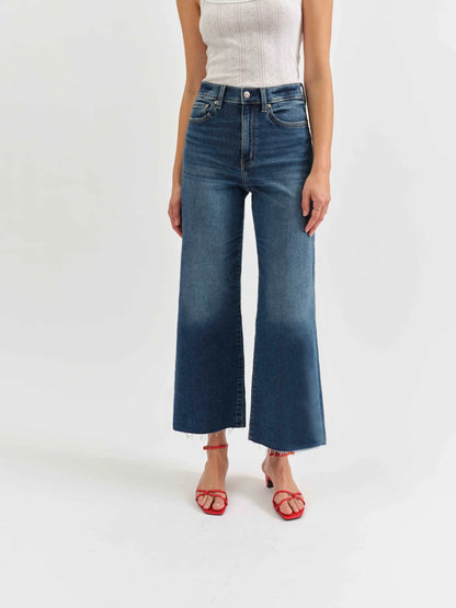 Daze Pleaser High Rise Wide Ankle Jeans-Denim-Vixen Collection, Day Spa and Women's Boutique Located in Seattle, Washington