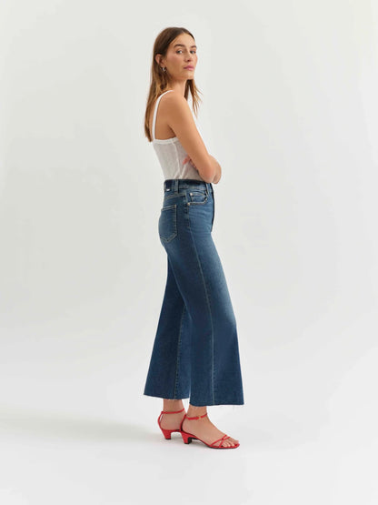 Daze Pleaser High Rise Wide Ankle Jeans-Denim-Vixen Collection, Day Spa and Women's Boutique Located in Seattle, Washington