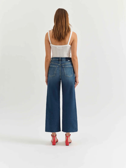 Daze Pleaser High Rise Wide Ankle Jeans-Denim-Vixen Collection, Day Spa and Women's Boutique Located in Seattle, Washington