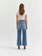 Daze Pleaser High Rise Wide Ankle Jeans-Denim-Vixen Collection, Day Spa and Women's Boutique Located in Seattle, Washington