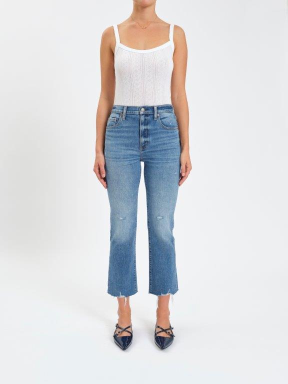 Shy Girl Crop Flare Jeans-Denim-Vixen Collection, Day Spa and Women's Boutique Located in Seattle, Washington