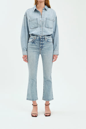 Shy Girl Flare Jeans-Denim-Vixen Collection, Day Spa and Women's Boutique Located in Seattle, Washington