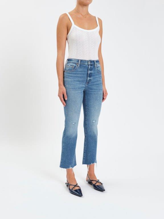 Shy Girl Crop Flare Jeans-Denim-Vixen Collection, Day Spa and Women's Boutique Located in Seattle, Washington