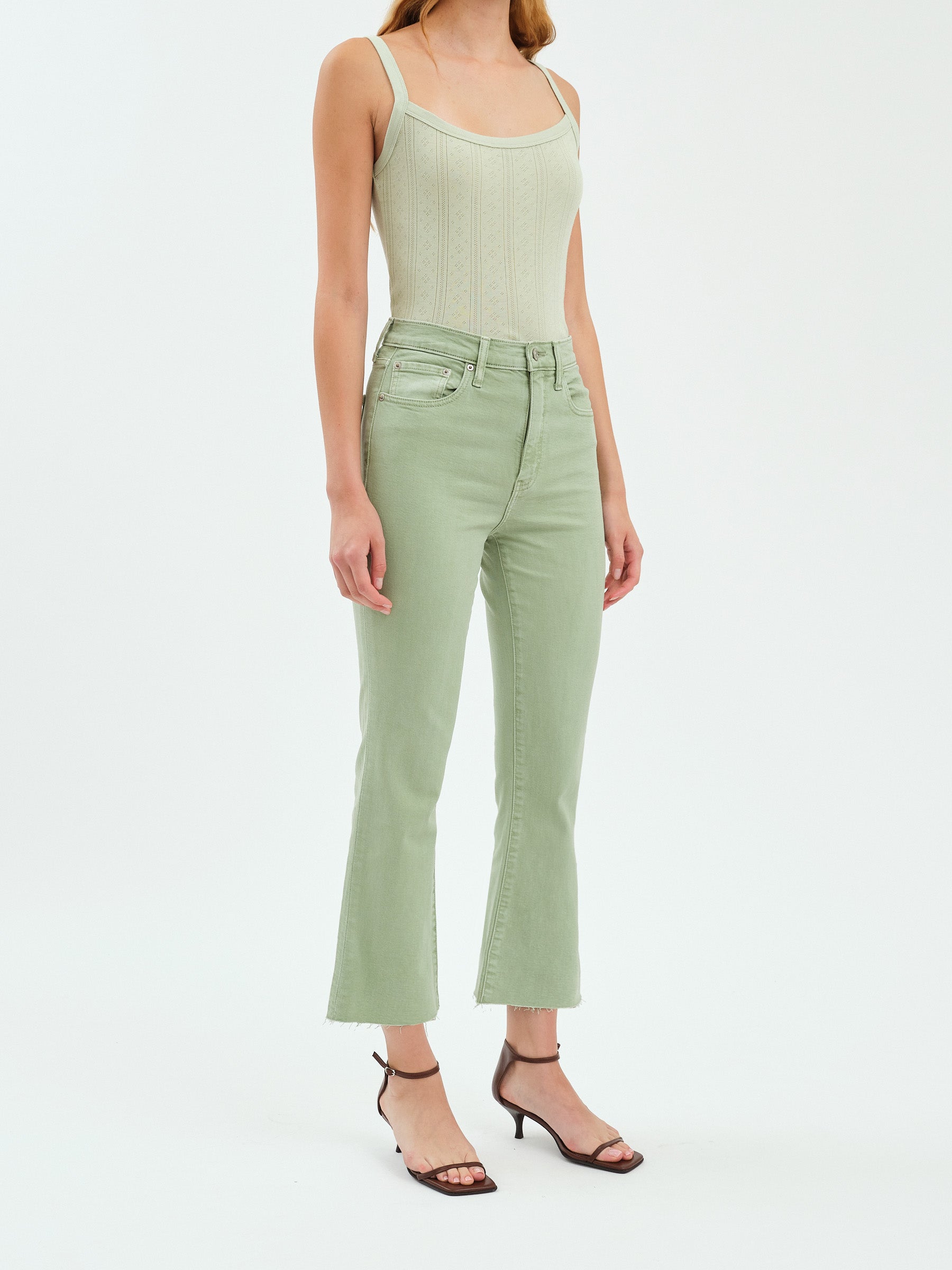 Shy Girl Crop Flare Jeans-Denim-Vixen Collection, Day Spa and Women's Boutique Located in Seattle, Washington