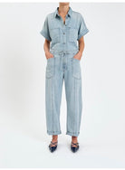 Villa Drawstring Barrel Leg-Denim-Vixen Collection, Day Spa and Women's Boutique Located in Seattle, Washington