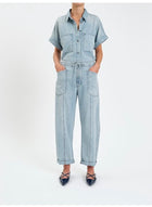 Villa Drawstring Barrel Leg-Denim-Vixen Collection, Day Spa and Women's Boutique Located in Seattle, Washington