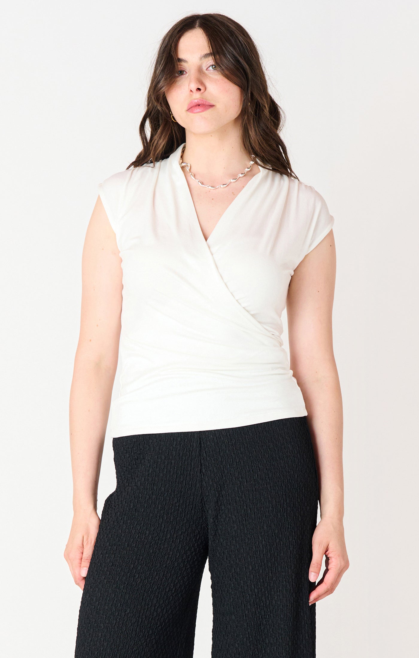 Eliana Draped Tank-Tank Tops-Vixen Collection, Day Spa and Women's Boutique Located in Seattle, Washington