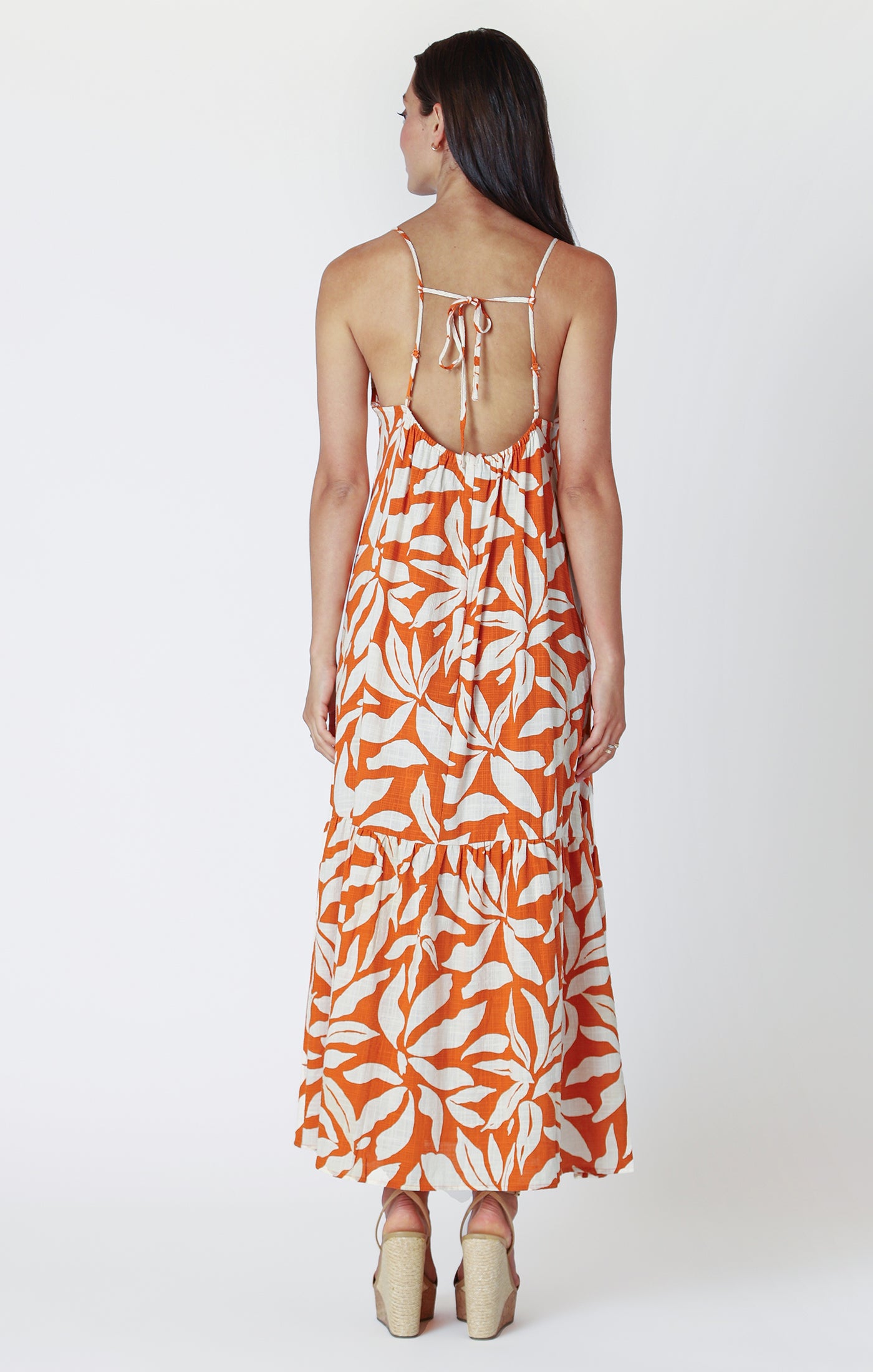 Palm Leaf Maxi Dress-Dresses-Vixen Collection, Day Spa and Women's Boutique Located in Seattle, Washington