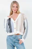 Dream In Color Stripe Cardigan-Cardigans-Vixen Collection, Day Spa and Women's Boutique Located in Seattle, Washington