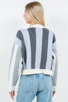 Dream In Color Stripe Cardigan-Cardigans-Vixen Collection, Day Spa and Women's Boutique Located in Seattle, Washington