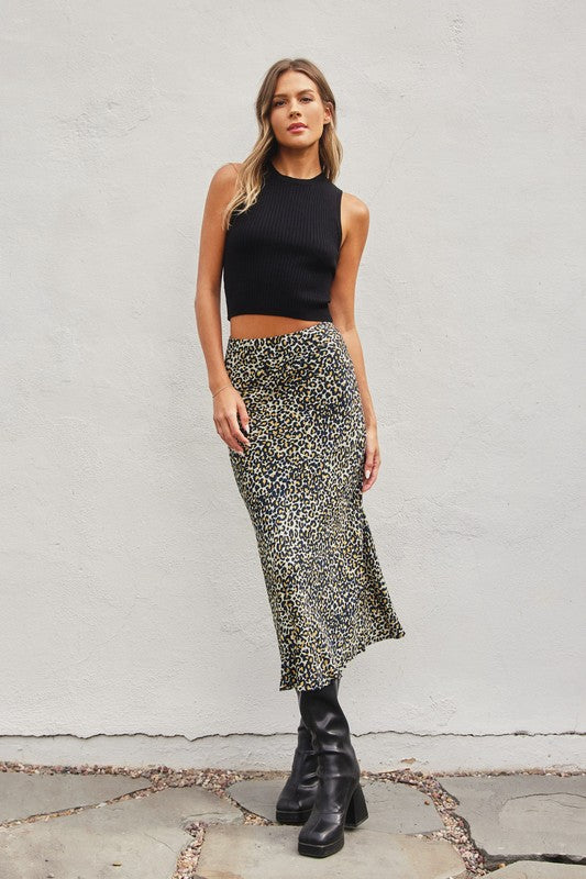 Wild Side Midi Skirt-Skirts-Vixen Collection, Day Spa and Women's Boutique Located in Seattle, Washington