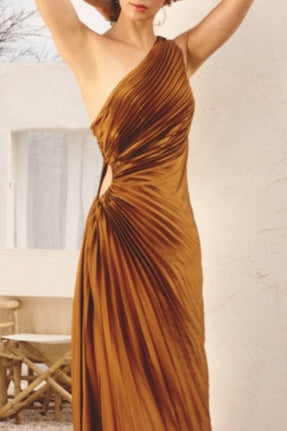 Valencia Pleated Maxi Dress-Dresses-Vixen Collection, Day Spa and Women's Boutique Located in Seattle, Washington