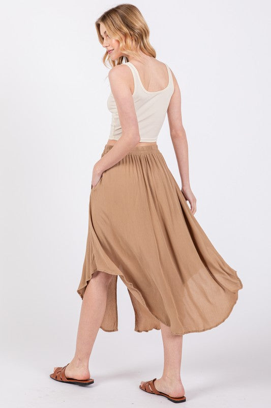 Real Love Button Maxi Skirt-Skirts-Vixen Collection, Day Spa and Women's Boutique Located in Seattle, Washington