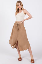 Real Love Button Maxi Skirt-Skirts-Vixen Collection, Day Spa and Women's Boutique Located in Seattle, Washington