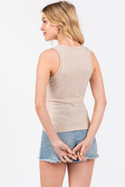 Summer Charm Sleeveless Top-Tank Tops-Vixen Collection, Day Spa and Women's Boutique Located in Seattle, Washington