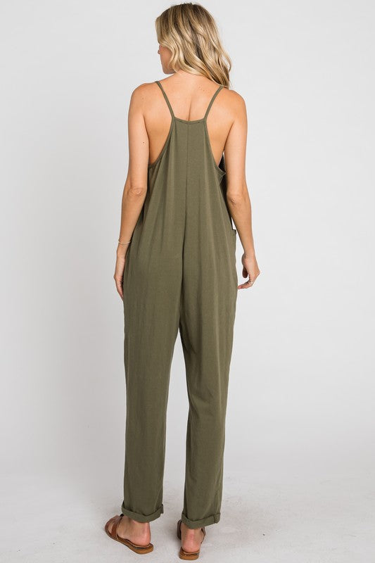 Hippie Cami Jumpsuit-Jumpsuits-Vixen Collection, Day Spa and Women's Boutique Located in Seattle, Washington