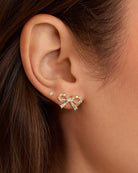 Fancy Bow Earrings-Earrings-Vixen Collection, Day Spa and Women's Boutique Located in Seattle, Washington