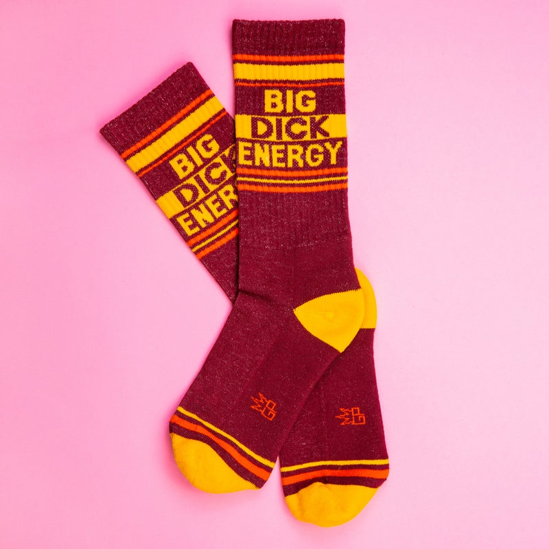 Big Dick Energy Gym Crew Socks-Socks-Vixen Collection, Day Spa and Women's Boutique Located in Seattle, Washington