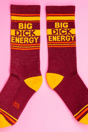 Big Dick Energy Gym Crew Socks-Socks-Vixen Collection, Day Spa and Women's Boutique Located in Seattle, Washington