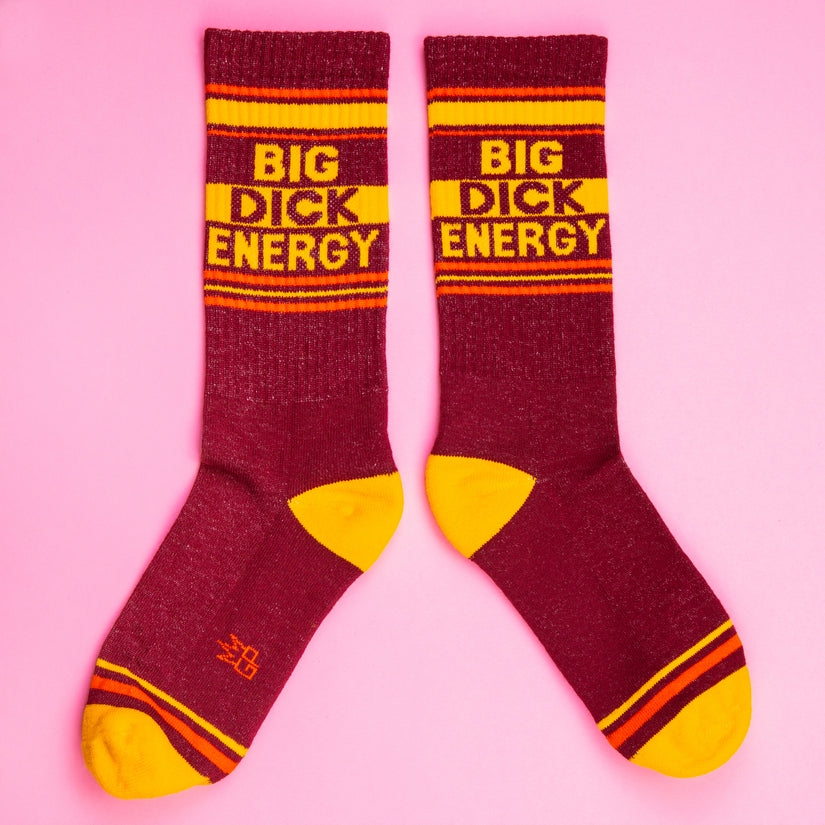 Big Dick Energy Gym Crew Socks-Socks-Vixen Collection, Day Spa and Women's Boutique Located in Seattle, Washington