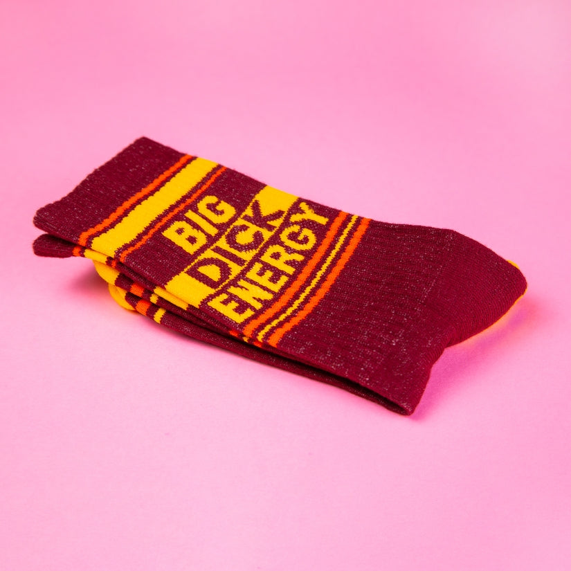 Big Dick Energy Gym Crew Socks-Socks-Vixen Collection, Day Spa and Women's Boutique Located in Seattle, Washington