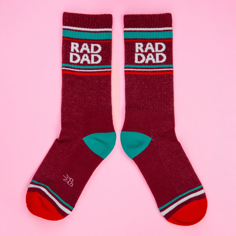 Rad Dad Gym Crew Socks-Socks-Vixen Collection, Day Spa and Women's Boutique Located in Seattle, Washington