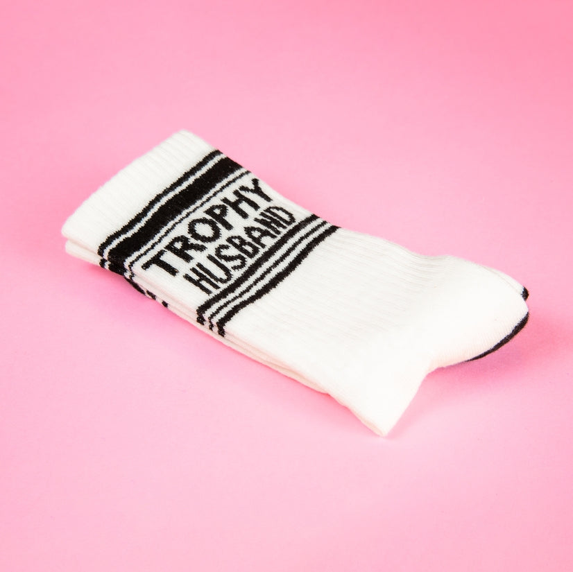 Trophy Husband Gym Crew Socks-Socks-Vixen Collection, Day Spa and Women's Boutique Located in Seattle, Washington