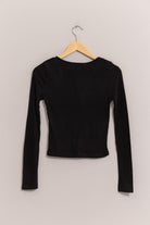 Cynthia Brushed Ribbed Button Front Top-Sweaters-Vixen Collection, Day Spa and Women's Boutique Located in Seattle, Washington