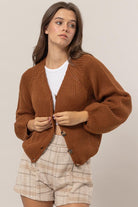 Adara Button Cardigan-Cardigans-Vixen Collection, Day Spa and Women's Boutique Located in Seattle, Washington